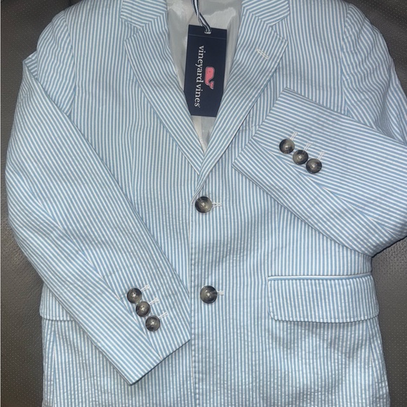 Vineyard Vines Kids Blue Striped Blazer